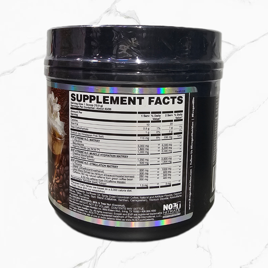 EVOGEN EVP Extreme N.O. Iced mocha coffee 556 grms