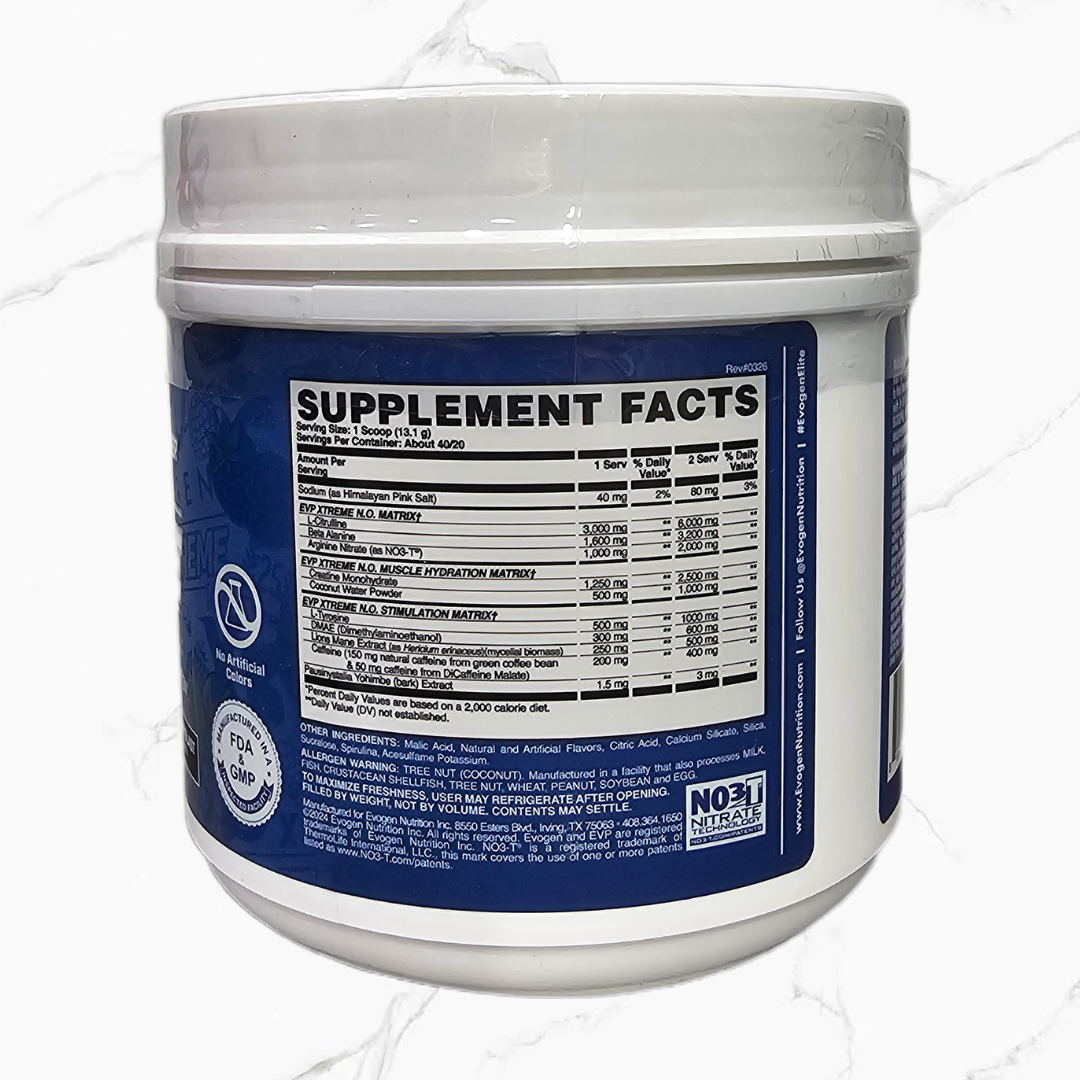 EVOGEN EVP Extreme N.O. Blue Raspberry Blast 556 grms
