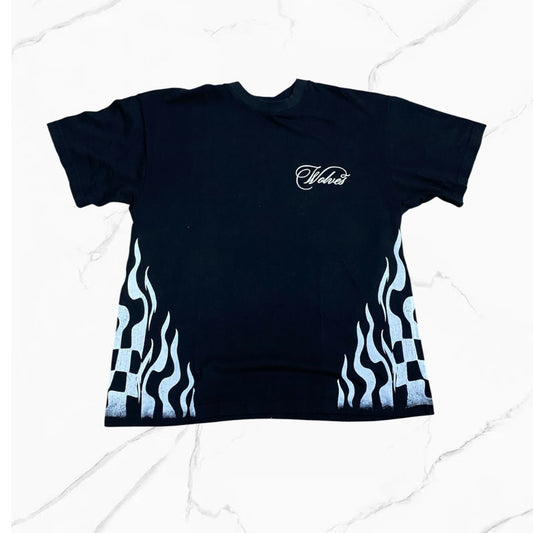 Darc Sport Wolves Tees Flames Oversized Black