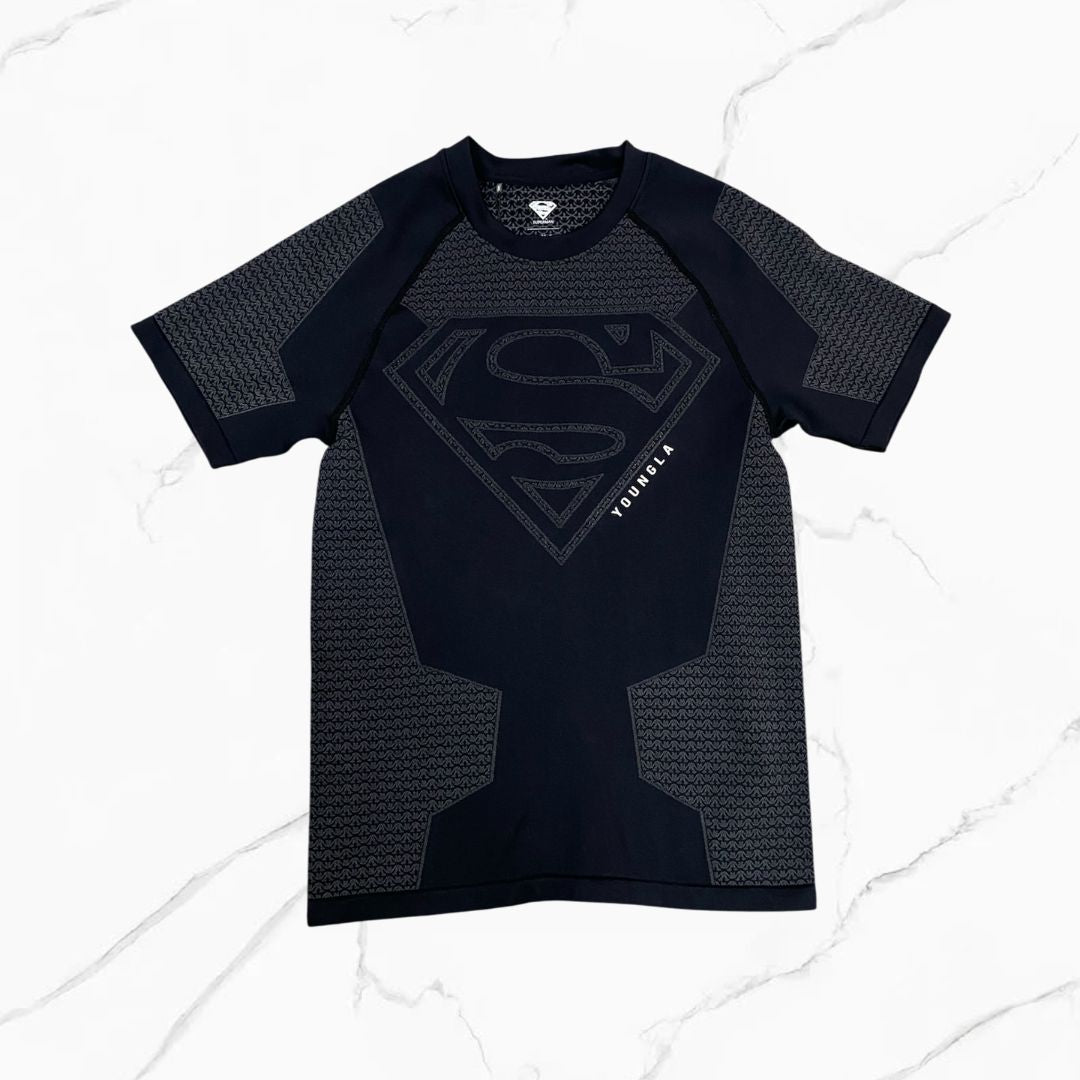 YoungLA Superman compression Tees black