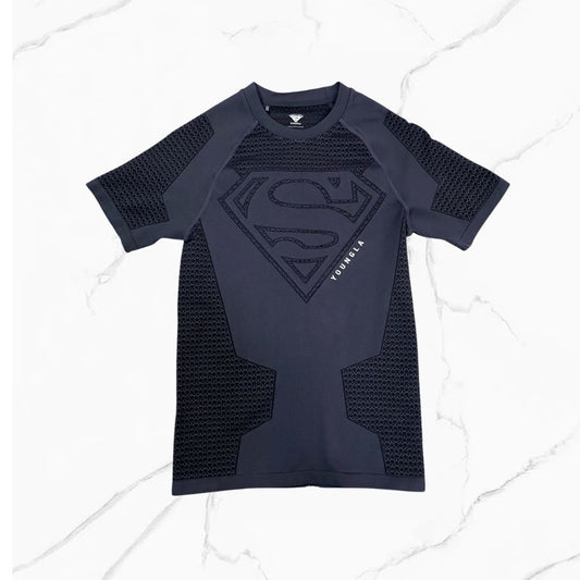 YoungLA Superman compression Tees Charcoal