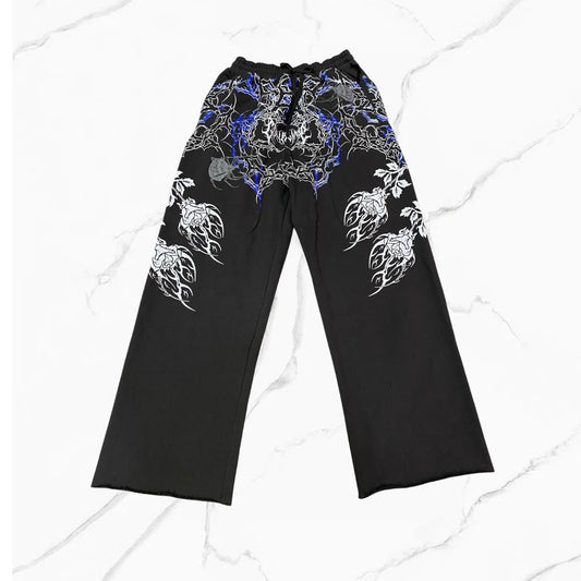 Civilregime Pants Flamed Roses