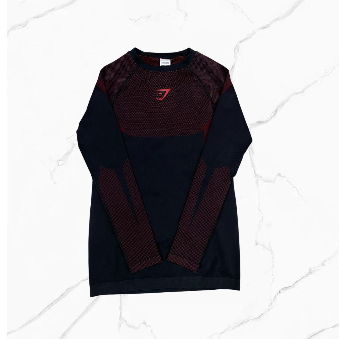 Gymshark Onyx Long Sleeve Red/Black