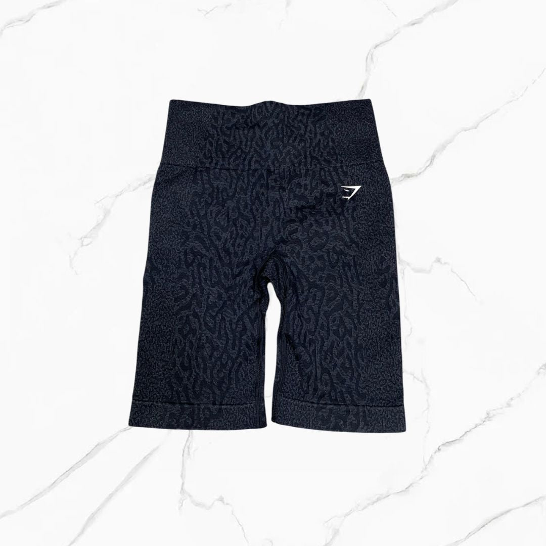 Gymshark Biker Animal Print Black