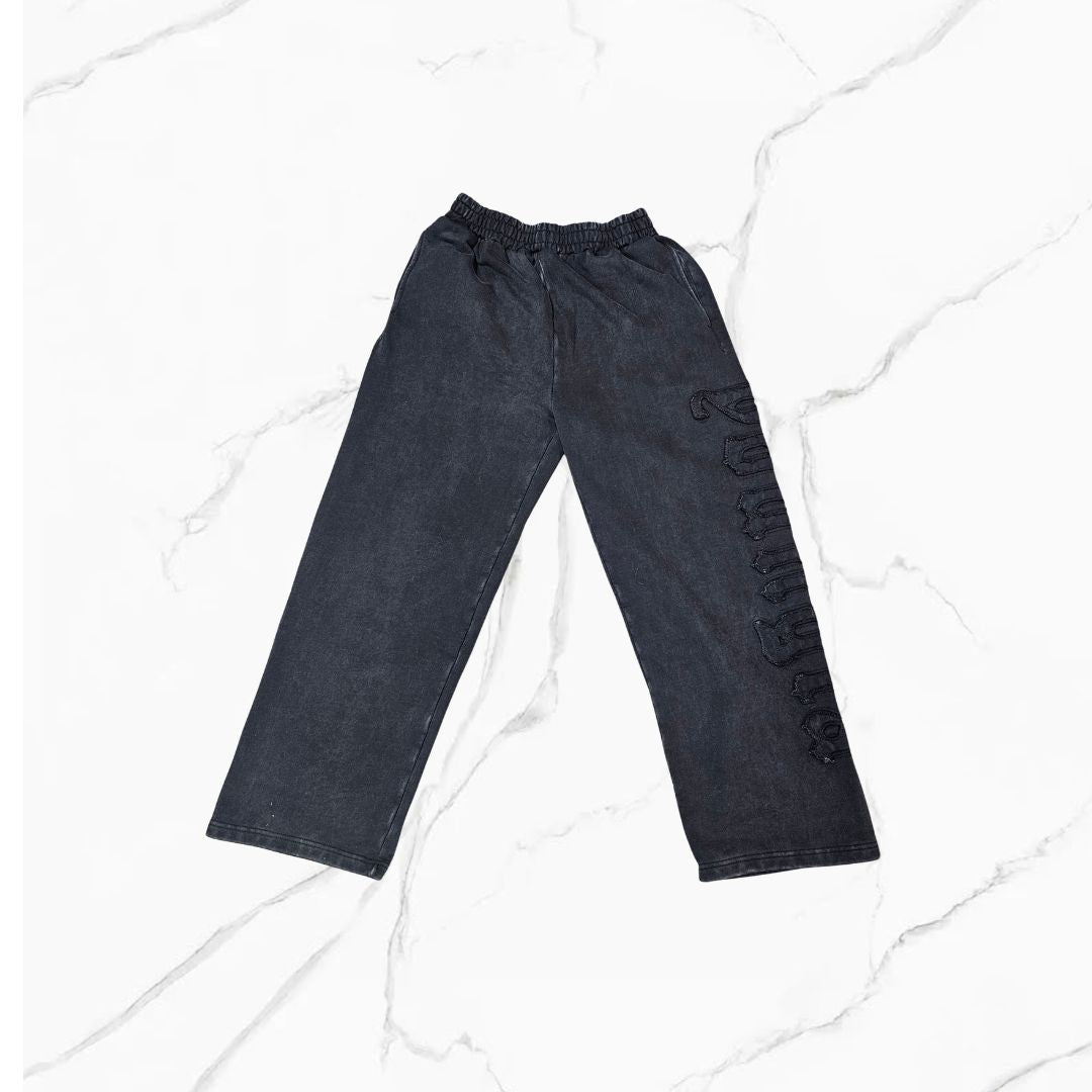 YoungLA Patchwork Sweats Black Wash