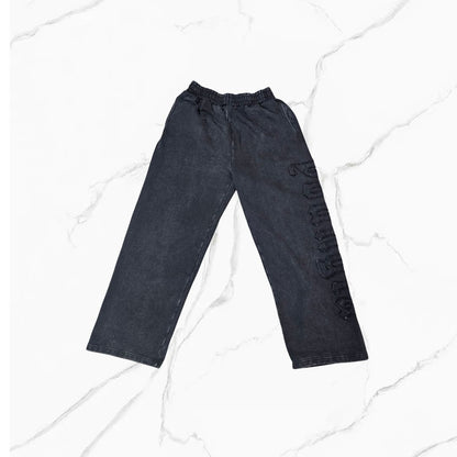 YoungLA Patchwork Sweats Black Wash