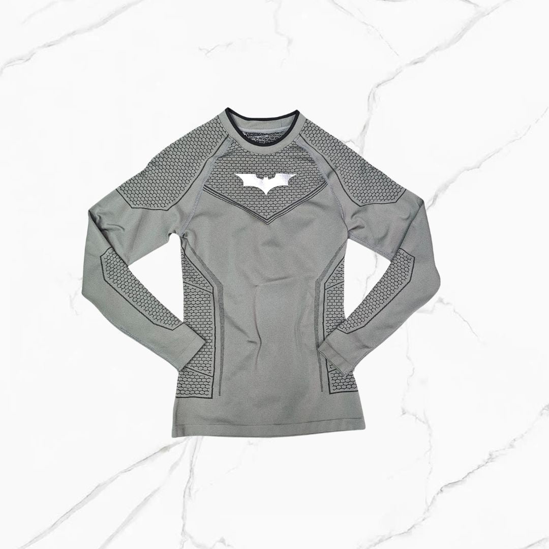 YoungLA Batman Compression Longsleeves Grey Green