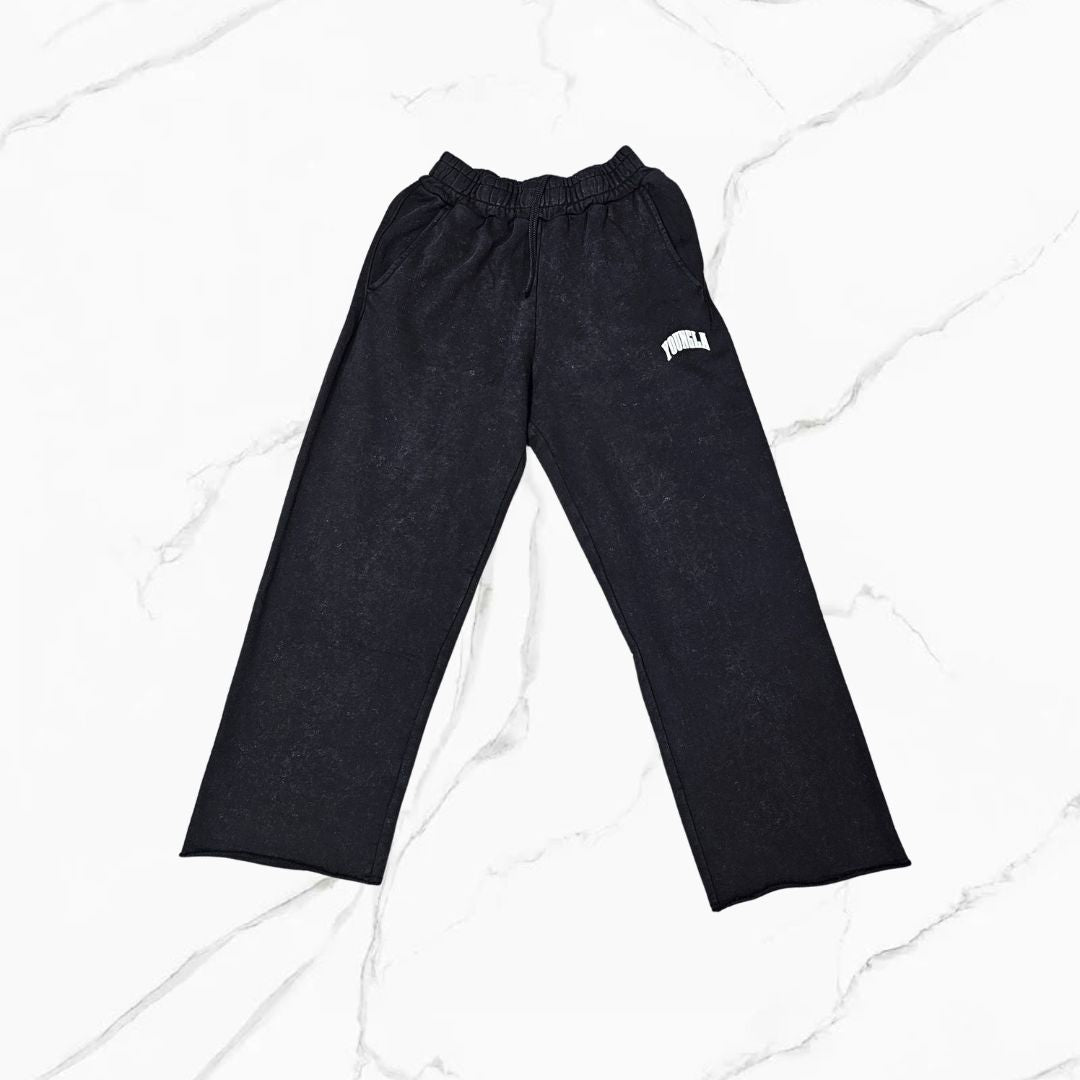 YoungLA New Wave Baggy Sweats Black Wash