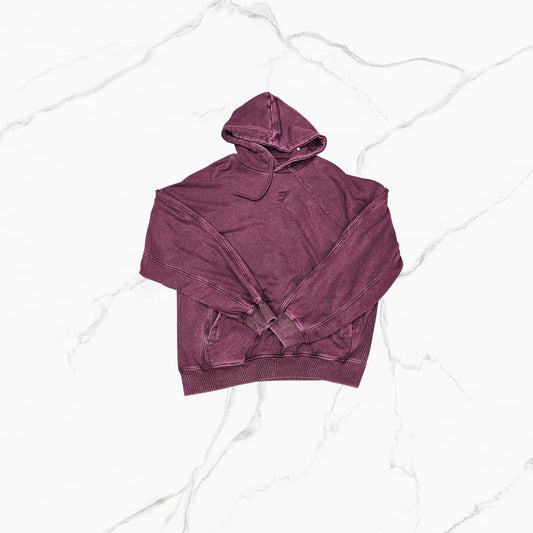 Gymshark Power Washed Hoodie Rich Maroon
