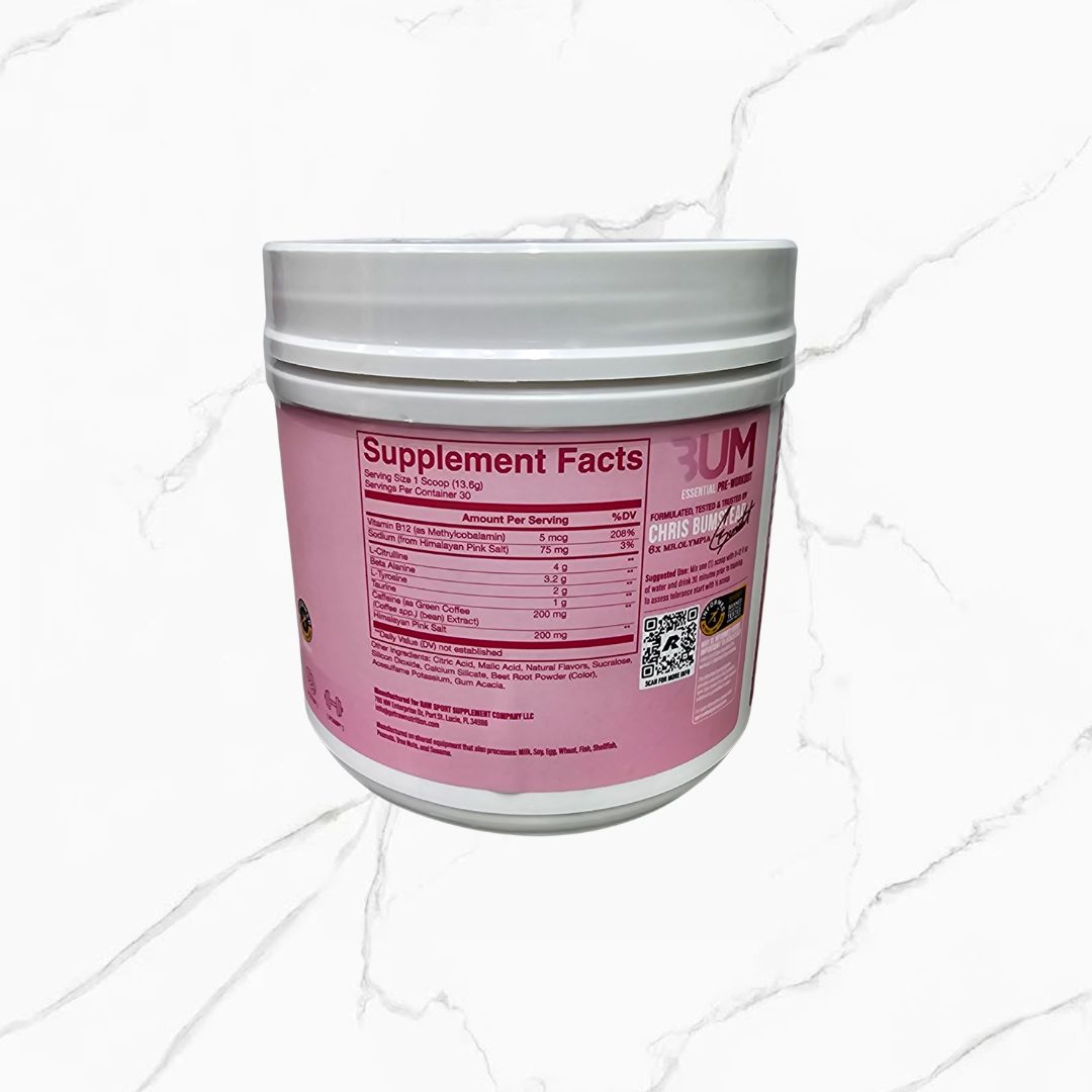 Raw Nutrition CBum Essentials Pre-Workout Raspberry Creamthickle 30 servings