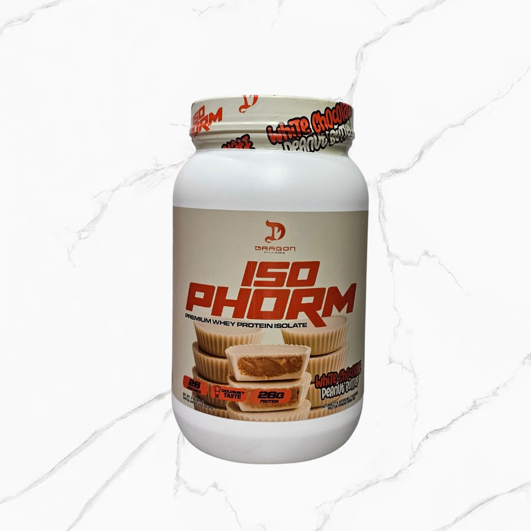 Dragon Pharma Iso Phorm Premium Whey Protein Isolate White Chocolate Peanut Butter 2Lb