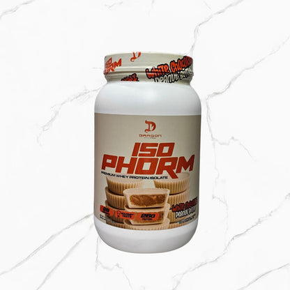 Dragon Pharma Iso Phorm Premium Whey Protein Isolate White Chocolate Peanut Butter 2Lb