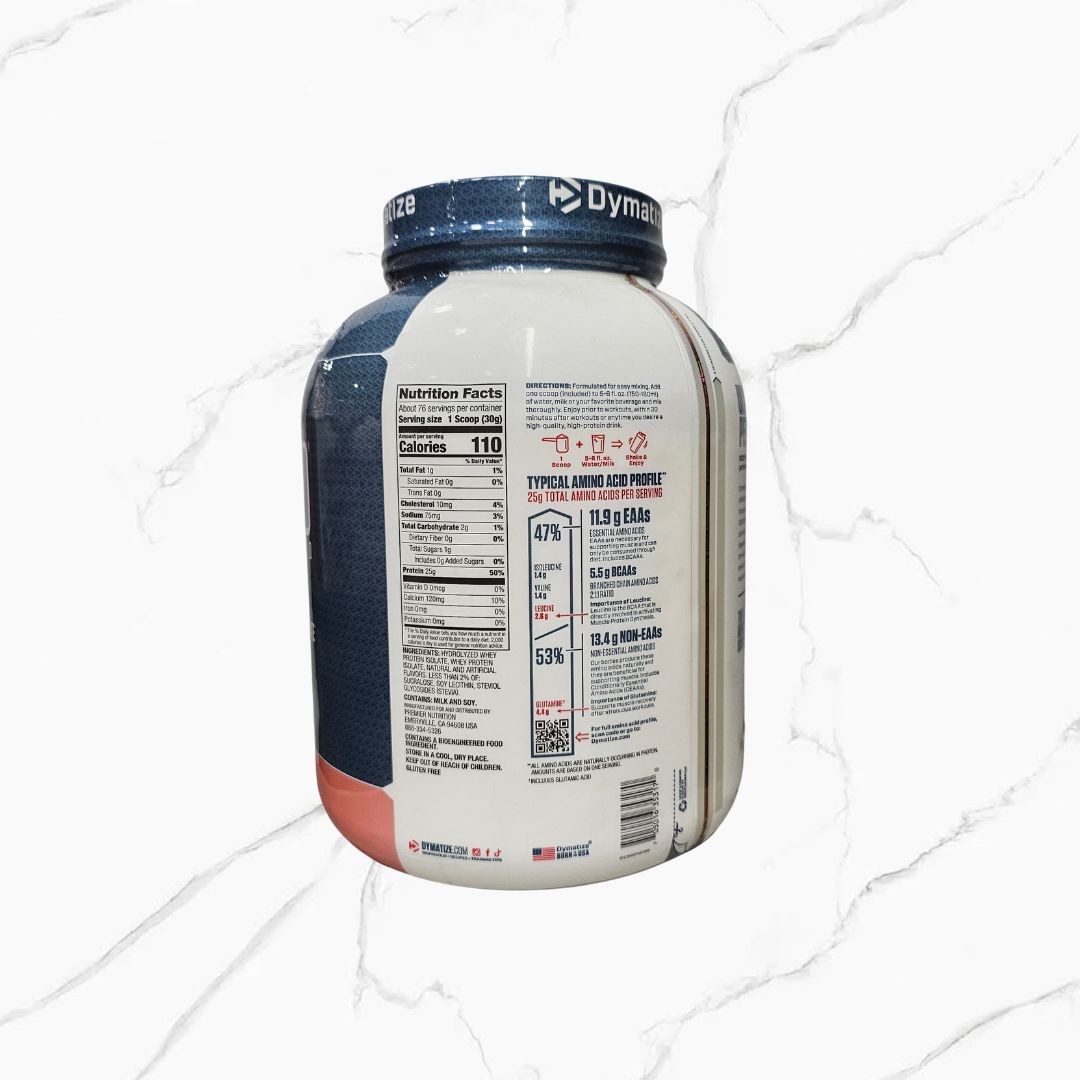 Dymatize ISO 100 Hydrolyzed 100% Whey Protein Isolate Strawberry 5Lbs