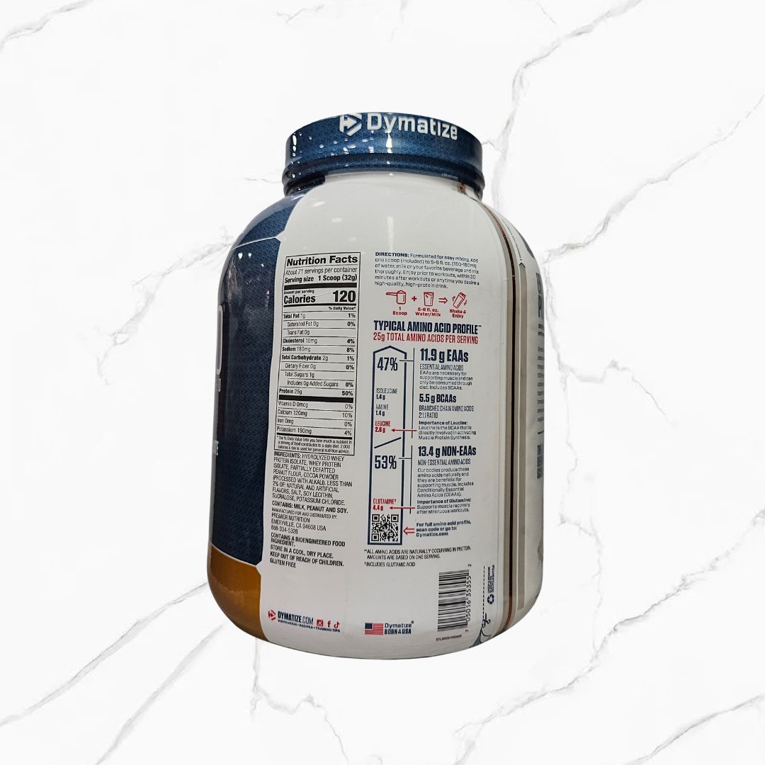 Dymatize ISO 100 Hydrolyzed 100% Whey Protein Chocolate Peanut Butter 5Lbs