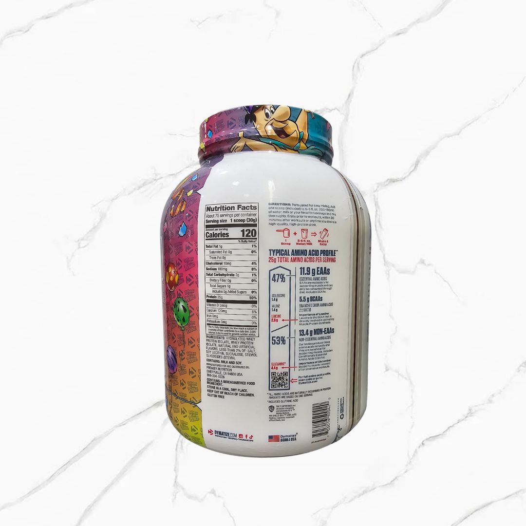 Dymatize ISO 100 Hydrolyzed 100% Whey Protein Birthday Cake Pebbles 5Lbs