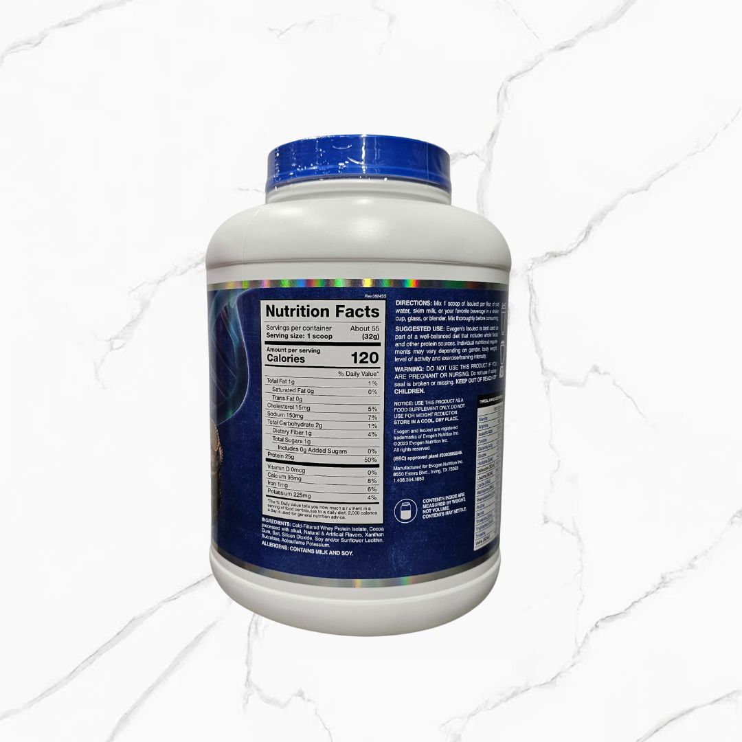 Evogen Isoject Ultra Pure Whey Isolate Protein Chocolate Peanut Butter 3.88Lbs