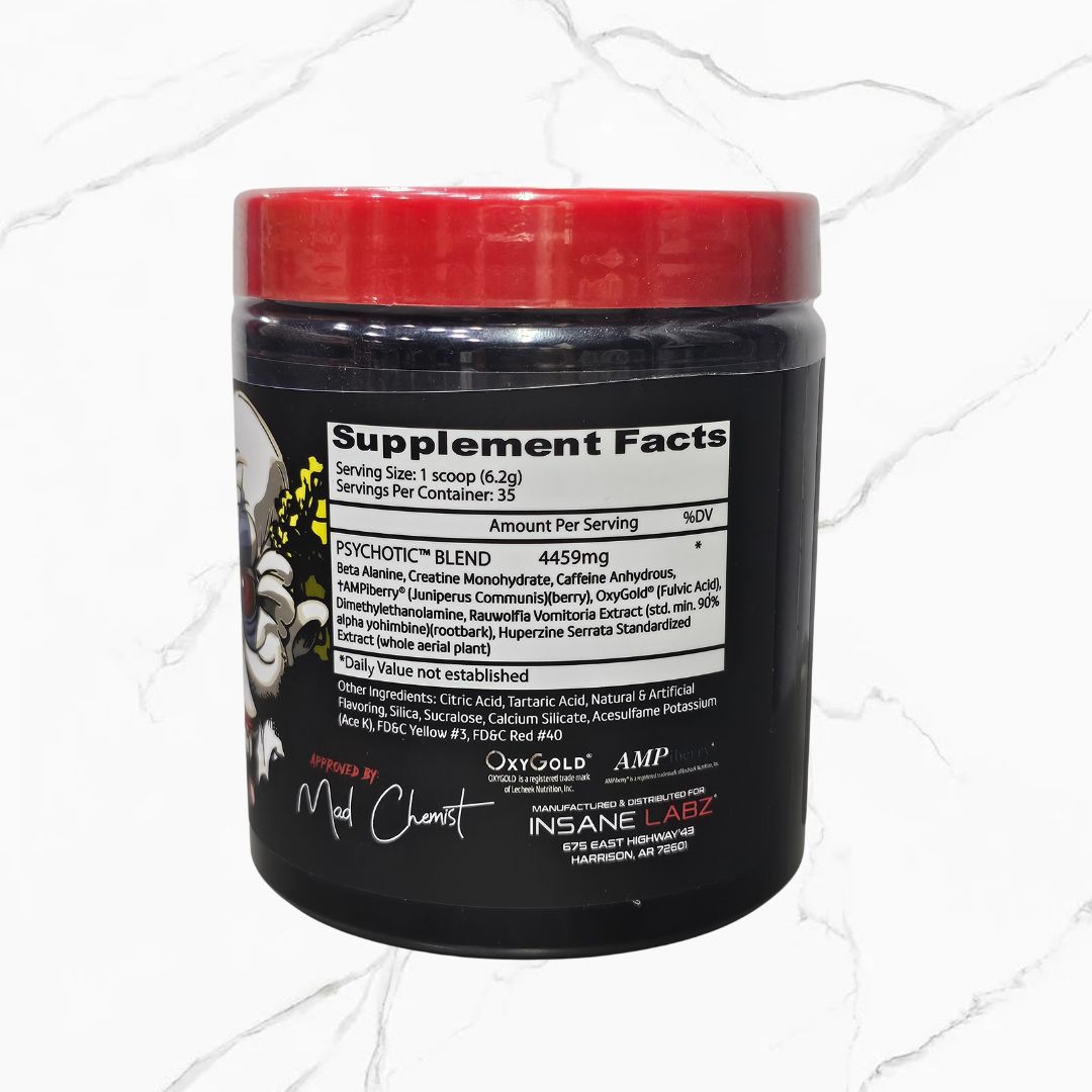 Insane Labz Psychotic Pre-Workout Hawaiian Orange 35 servings
