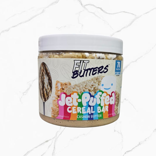 Fit Butters Jet Puffed Cereal Bar Cashew Butter 454g