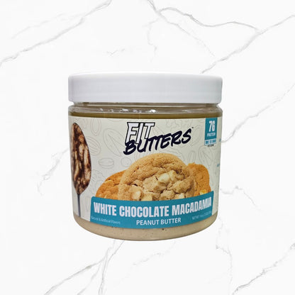 Fit Butters White Chocolate Macadamia Peanut Butter 454g