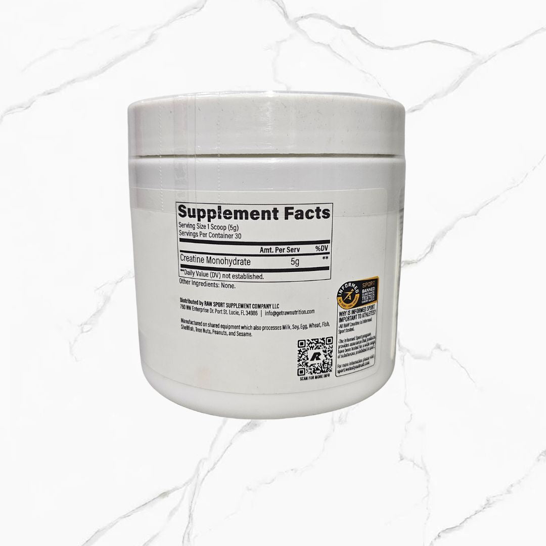Raw Nutrition Creatine Monohydrate 30 servings 150g