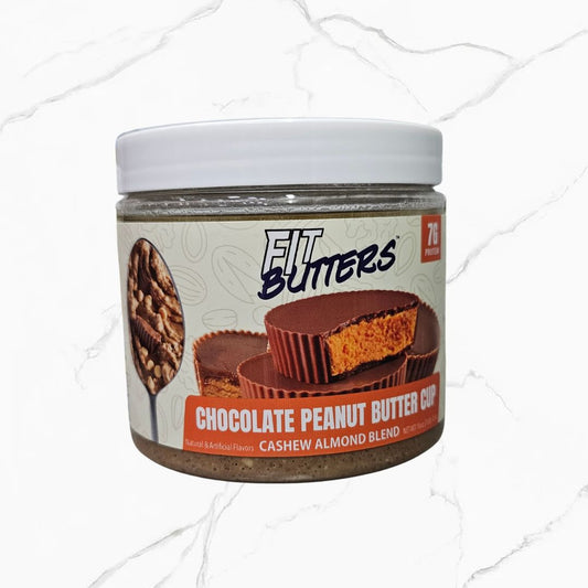 Fit Butters Chocolate Peanut Butter Cup Cashew Almond Blend 454g