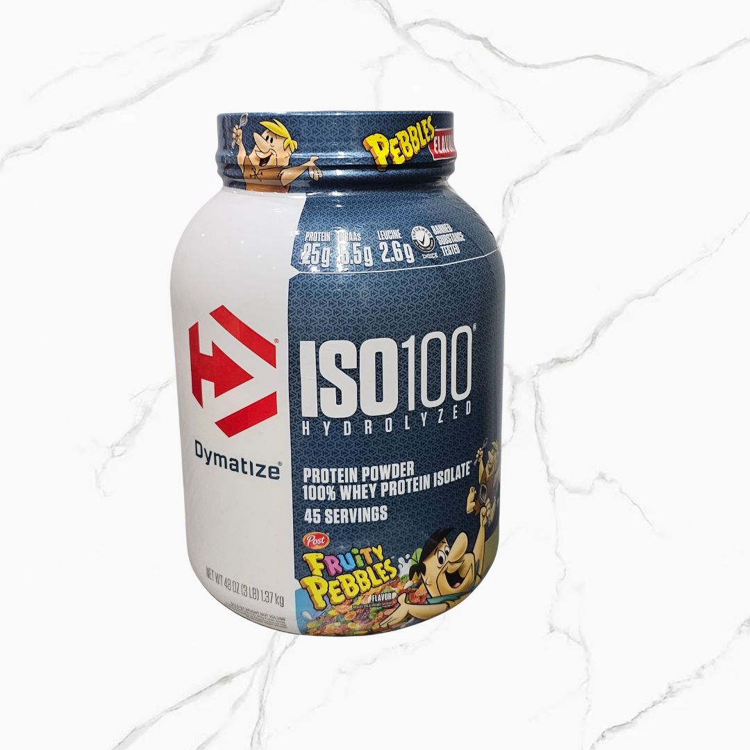 Dymatize ISO 100 Hydrolyzed 100% Whey Protein Isolate Fruity Pebbles 3Lbs