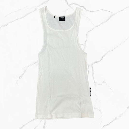 GS X CBUM Ribbed Tank White