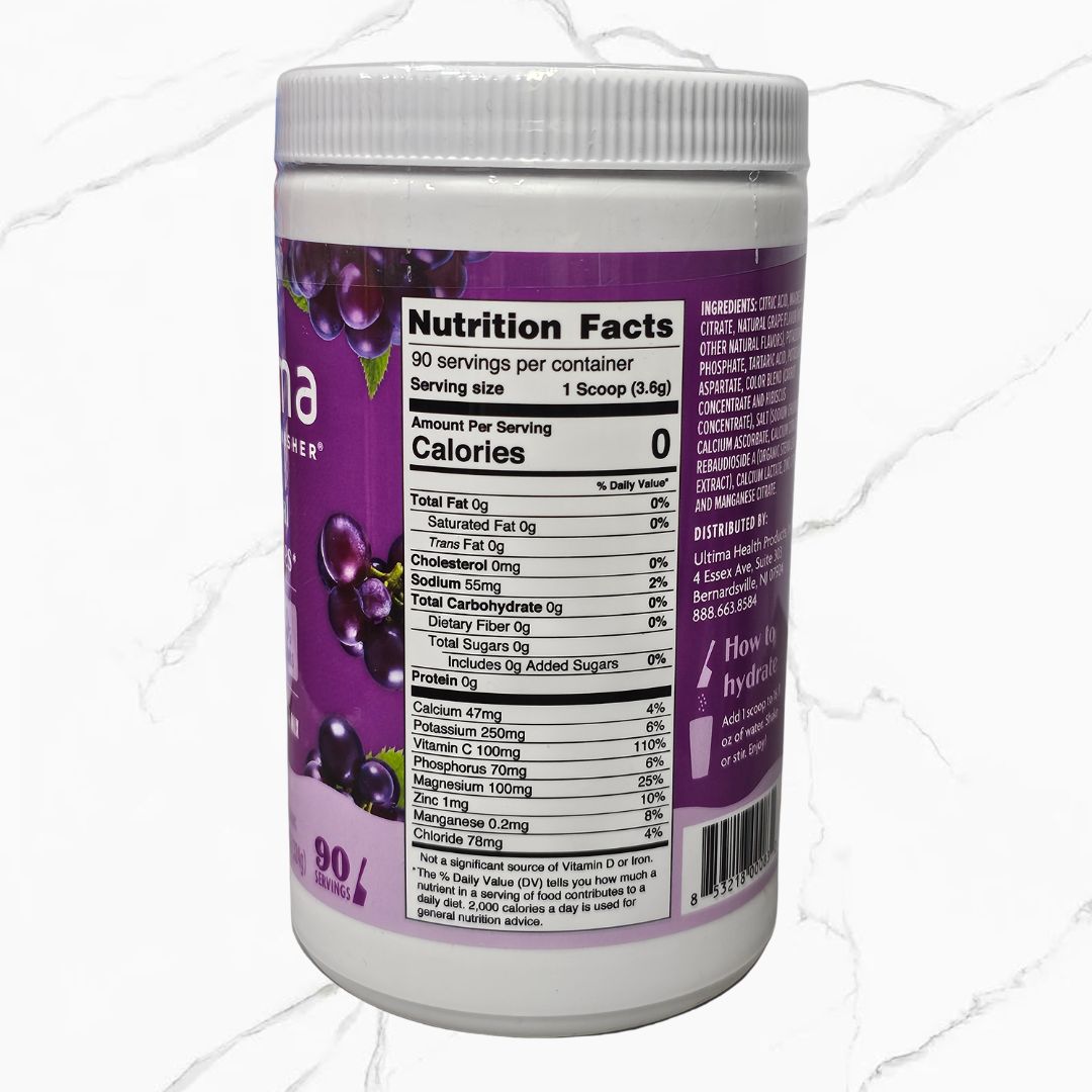 Ultima Replenisher 6 Essential Electrolytes Grape 90 servings