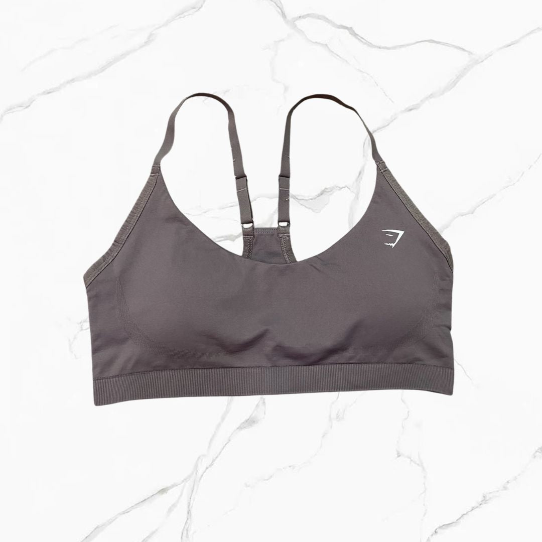 Gymshark Everday Seamless Racerback Sports Bra Brown