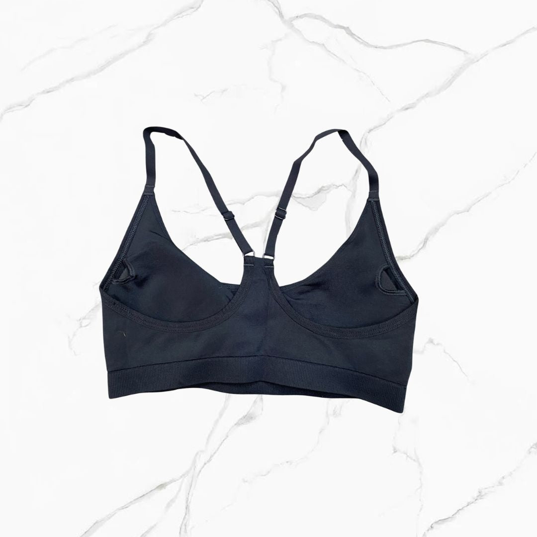 Gymshark Everday Seamless Racerback Sports Bra Black