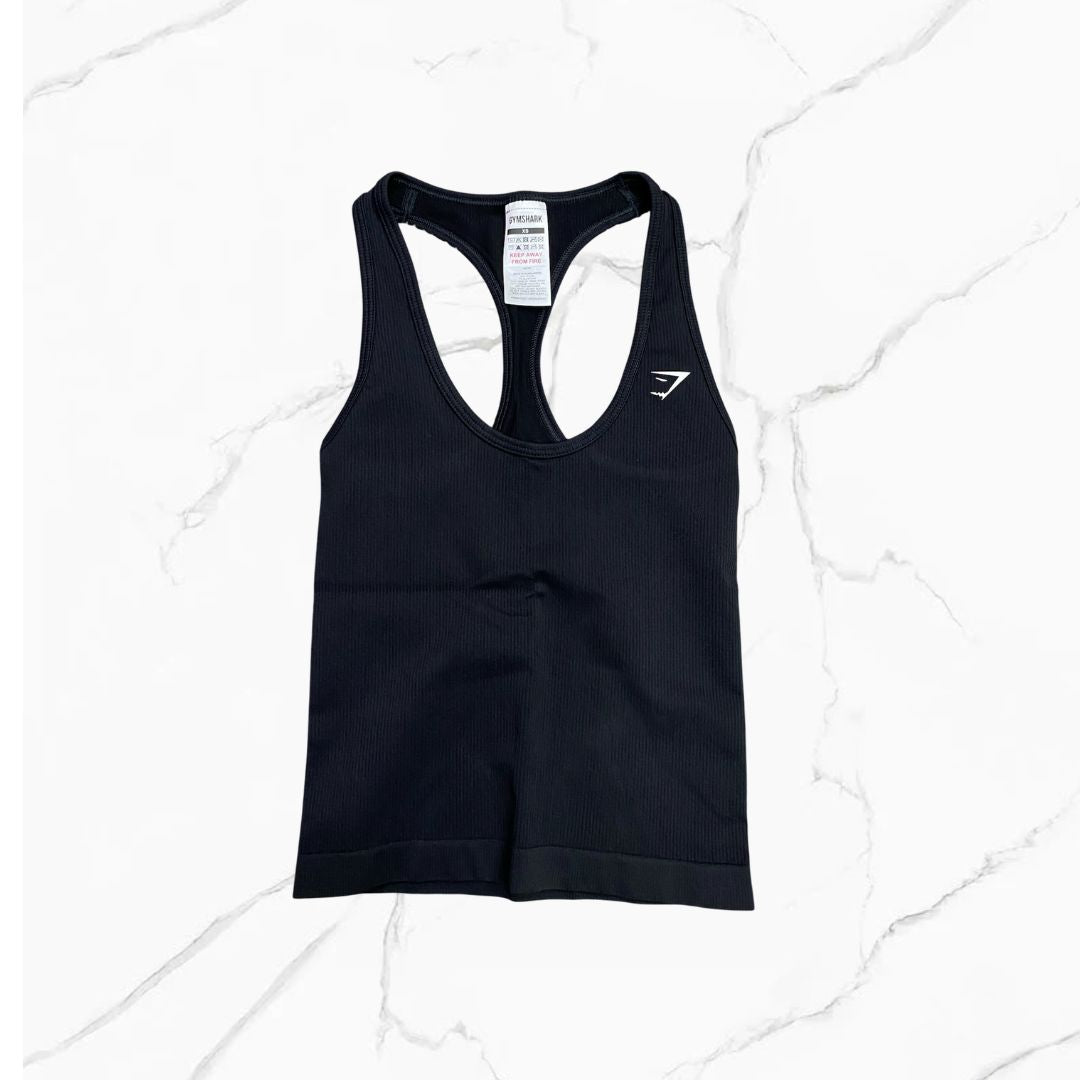 Gymshark Everday Seamless Ribbed Tank Black