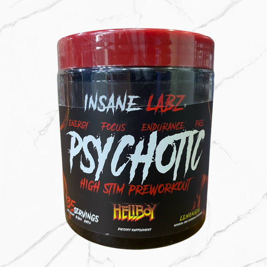 Insane Labz Psychotic High Stim Hellboy Pre-Workout Lemonade 35 Servings