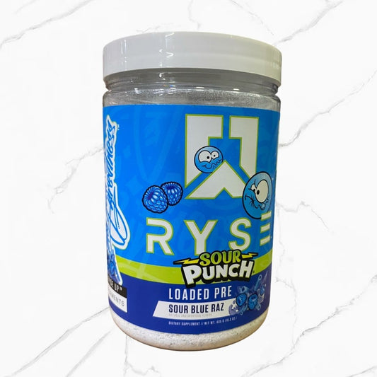 Ryse Sour Punch Loaded Pre Sour Blue Raz 30 servings