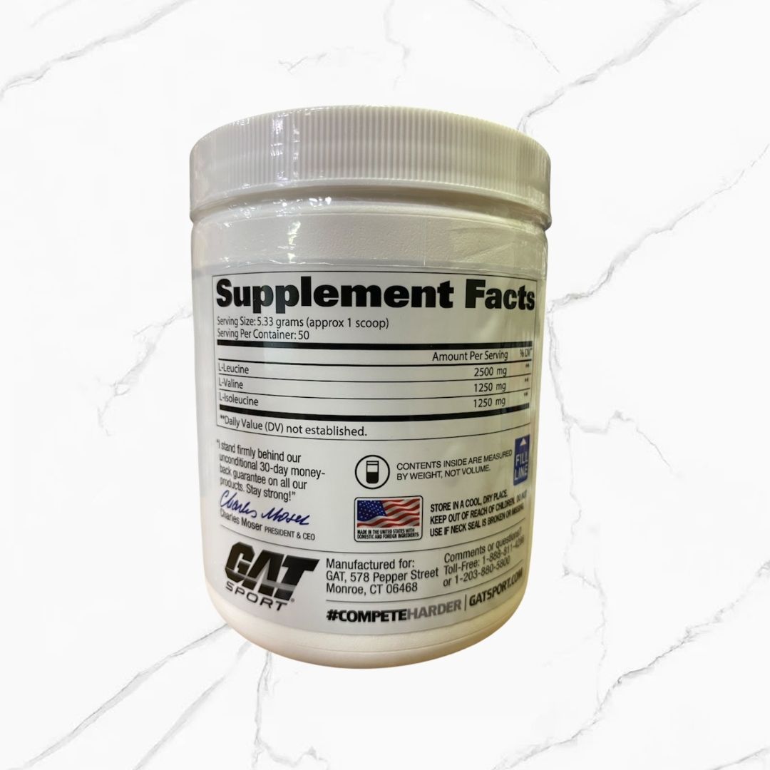 GAT BCAA Powder Unflavored 50 servings