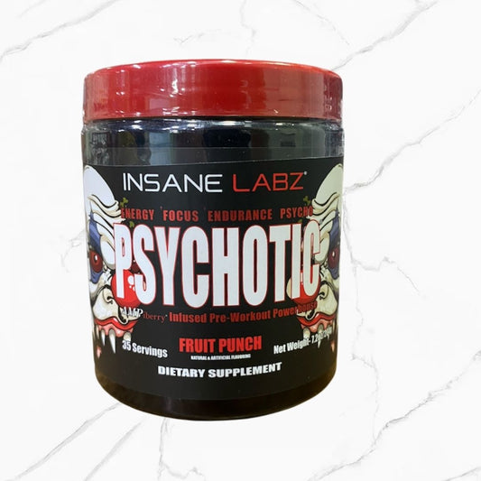 Insane Labz Psychotic Pre-Workout Fruit Punch 35 servings