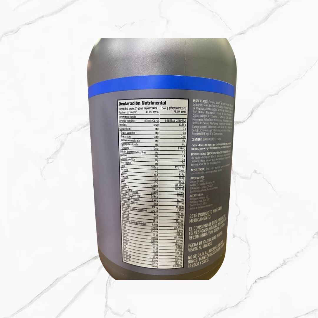Isopure Zero Carbs Protein Vainilla 3Lbs