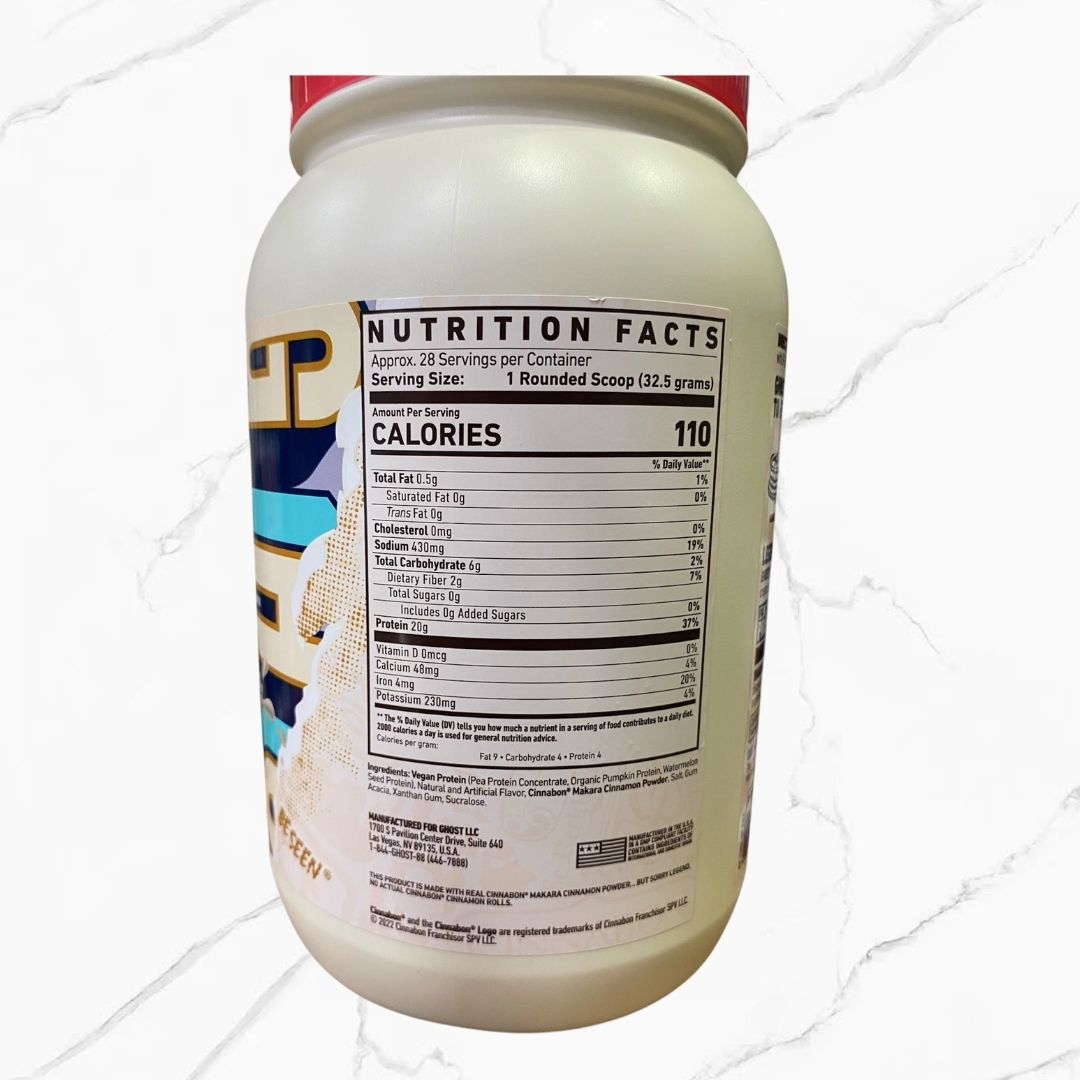Ghost Whey Protein Vegan Cinnabon 2Lbs