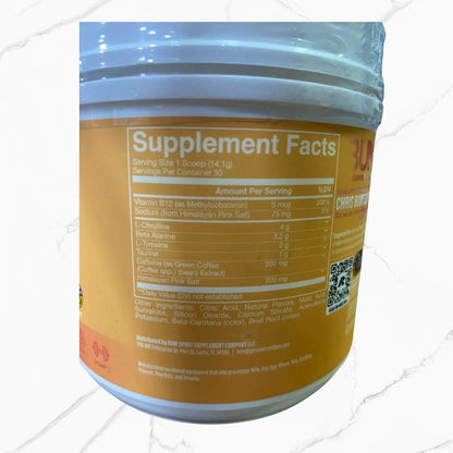 Raw Nutrition CBum Essentials Pre-Workout Peach Mango 30 servings