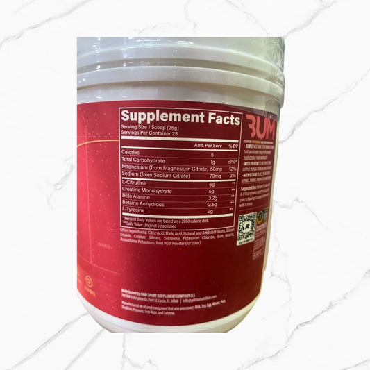 Raw Nutrition CBum Essentials Performance Citrus Grapefruit 25 servings