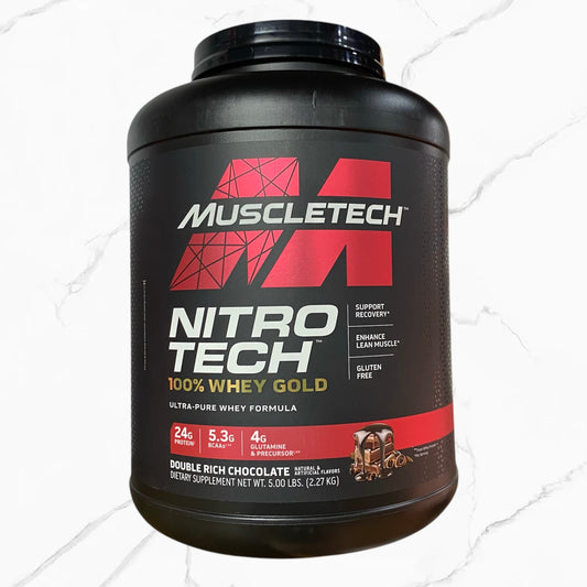 Nitro-Tech Whey Gold Double Rich Chocolate 5Lbs