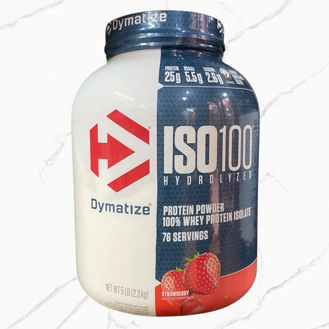 Dymatize ISO 100 Hydrolyzed 100% Whey Protein Isolate Strawberry 5Lbs