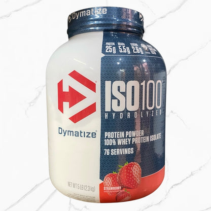 Dymatize ISO 100 Hydrolyzed 100% Whey Protein Isolate Strawberry 5Lbs