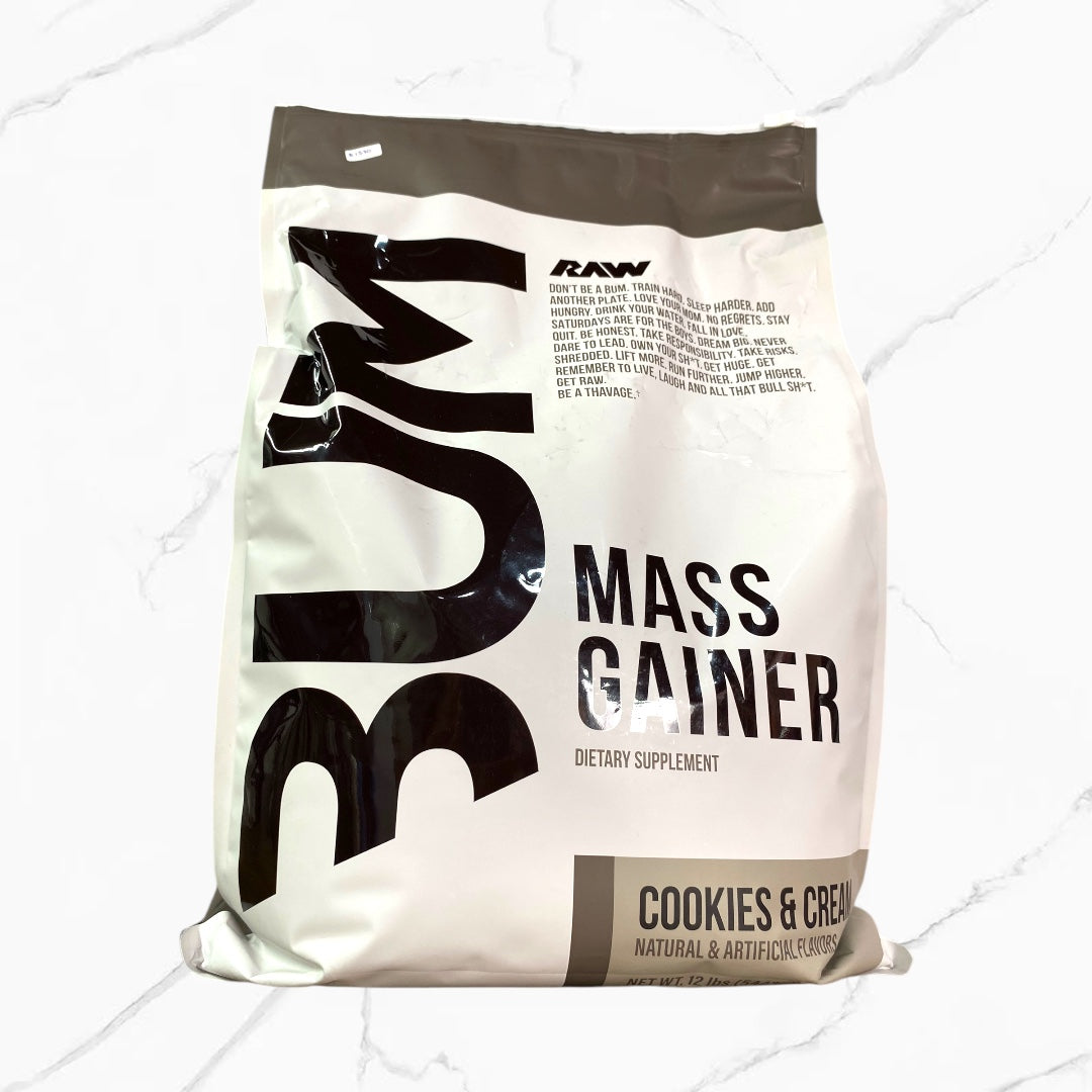 Raw Nutrition Mass Gainer Cookies & Cream 12Lbs
