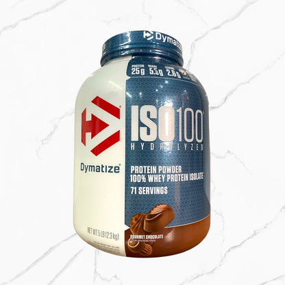 Dymatize ISO 100 Hydrolyzed 100% Whey Protein Isolate Gourmet Chocolate 5Lbs
