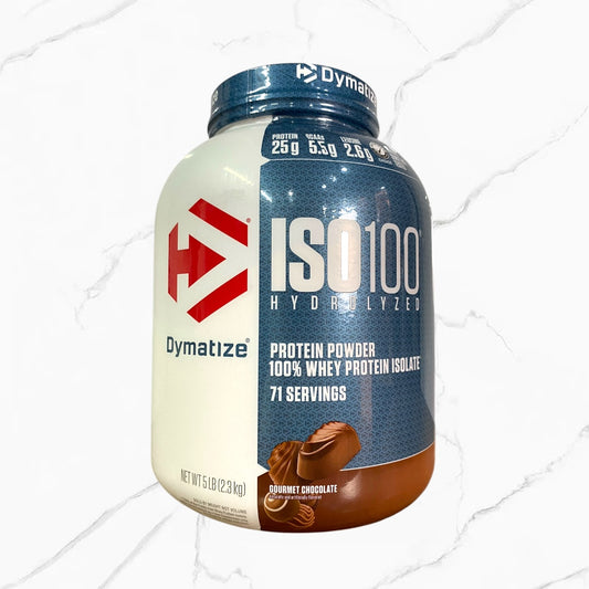 Dymatize ISO 100 Hydrolyzed 100% Whey Protein Isolate Gourmet Chocolate 5Lbs