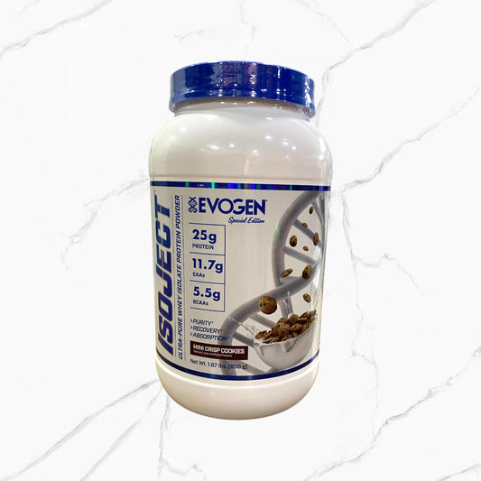 Evogen Isoject Ultra-Pure Whey Isolate Protein Mini Crisp Cookies 1.71Lbs