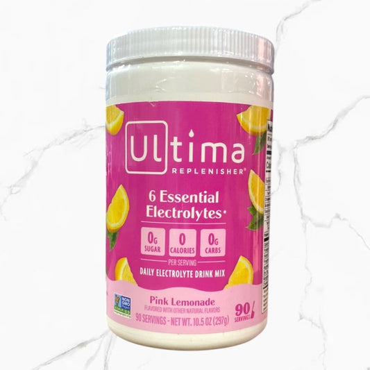 Ultima Replenisher 6 Essential Electrolytes Pink Lemonade 90 servings