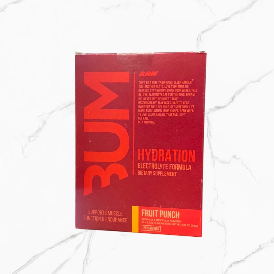 Raw Nutrition CBum Hydration Electrolyte Formula Fruit Punch 4.09oz