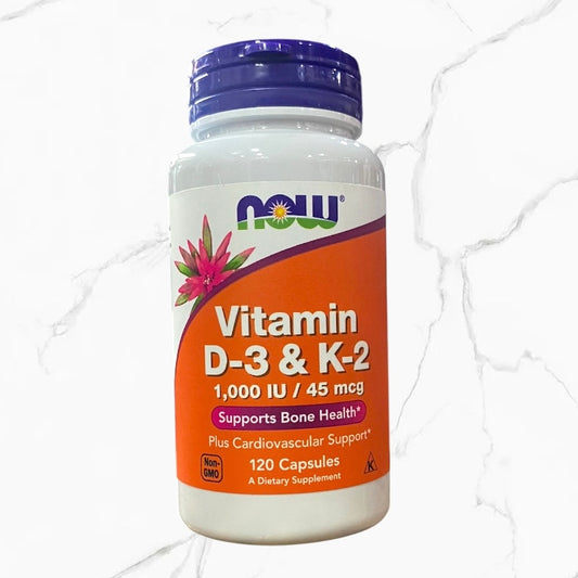 Now Vitamina D3 & K2 120 cápsulas 1000iu / mcg