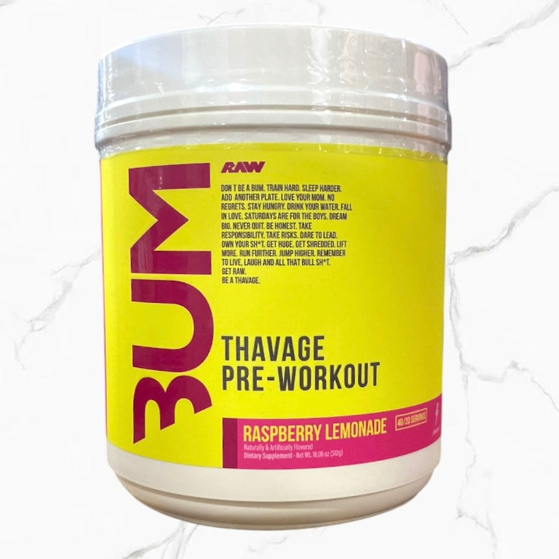 Raw Nutrition CBum Thavage Pre-Workout Raspberry Lemonade 40/20 servings